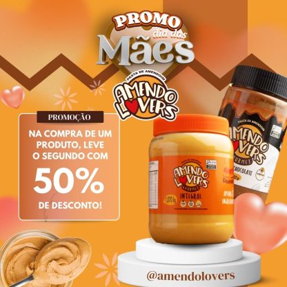 LEVE 2 E COM 50% DE DESCONTO NA 2 - PASTA DE AMENDOIM INTEGRAL 370g